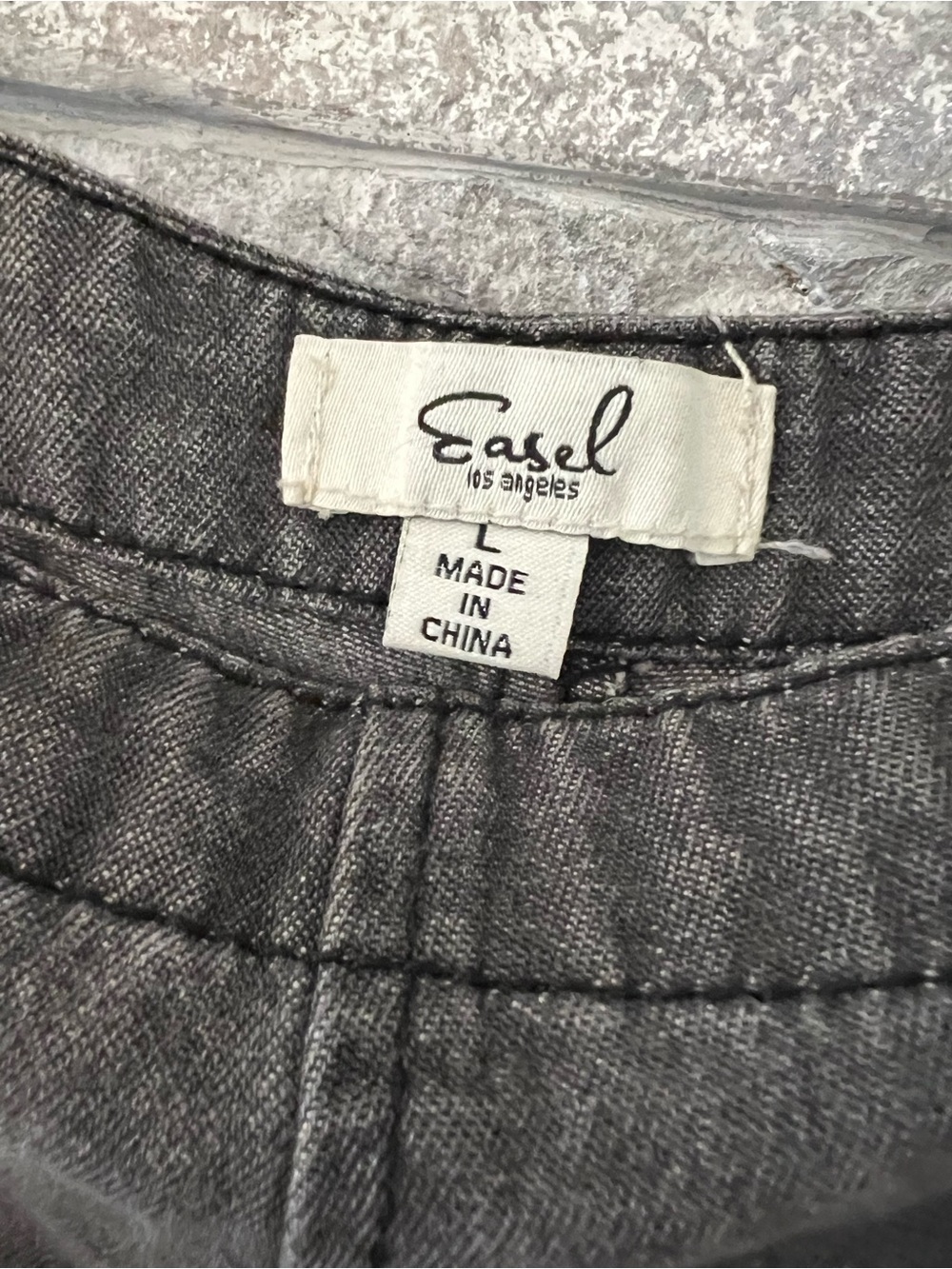 Easel Black Washed Denim Distressed Overalls Size Large - Picture 5 of 12